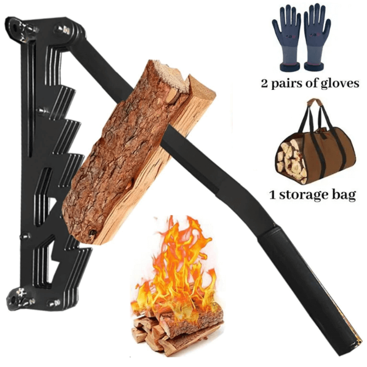 SafeSplit™ Wall Mounted Firewood Kindling Splitter