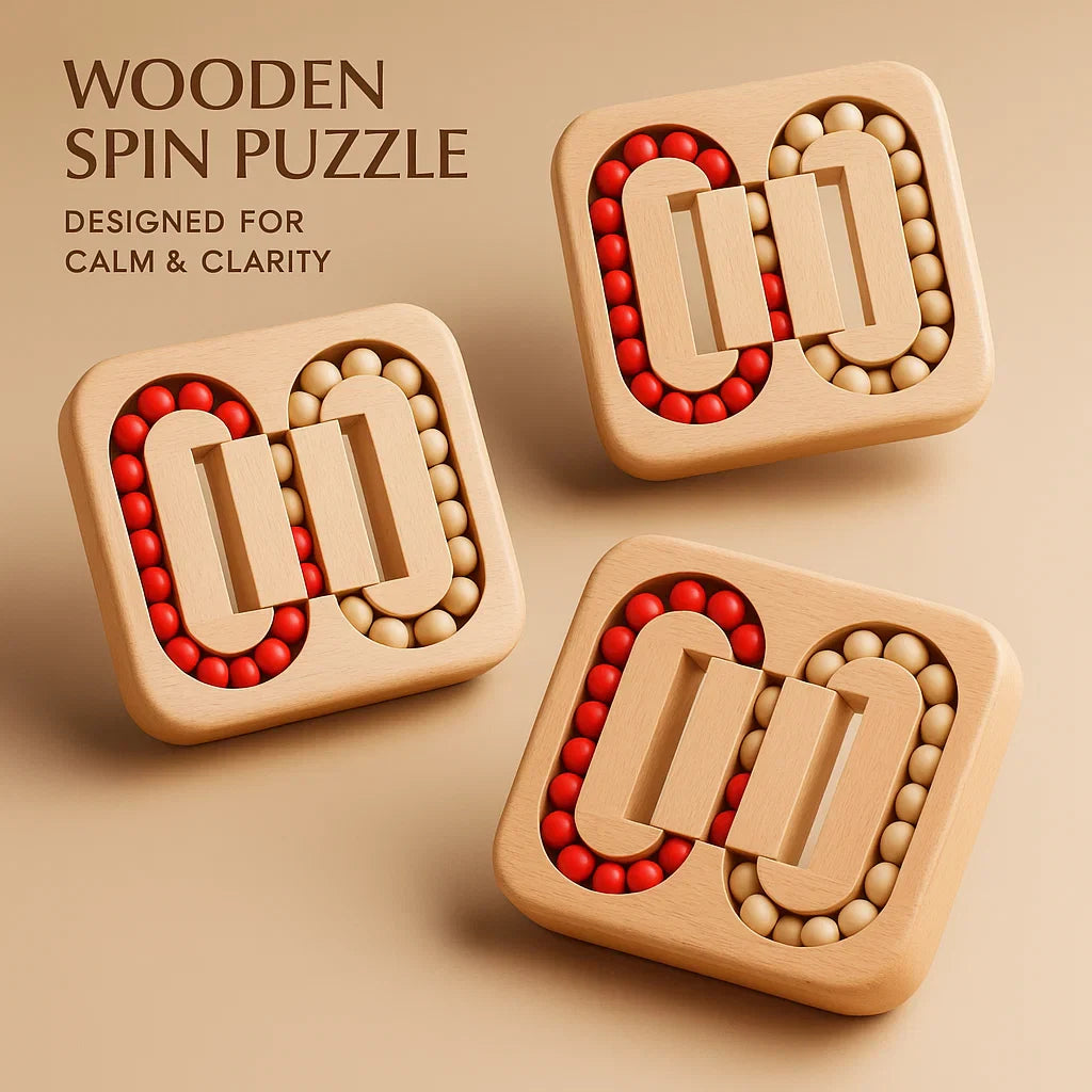 StressSpin™ / Wooden Stress Relief Puzzle
