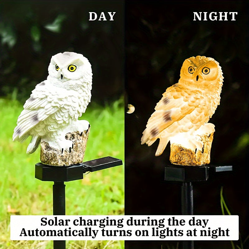 OwlGlow™ / Solar-Powered Resin Led Owl Light