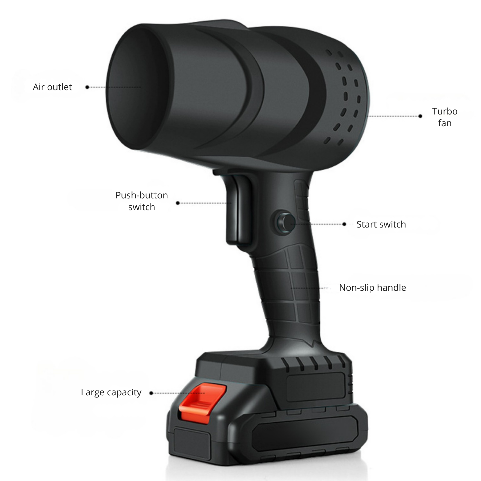 TurboTidy™ / Portable Blower for Fast Cleaning + FREE Extra Battery