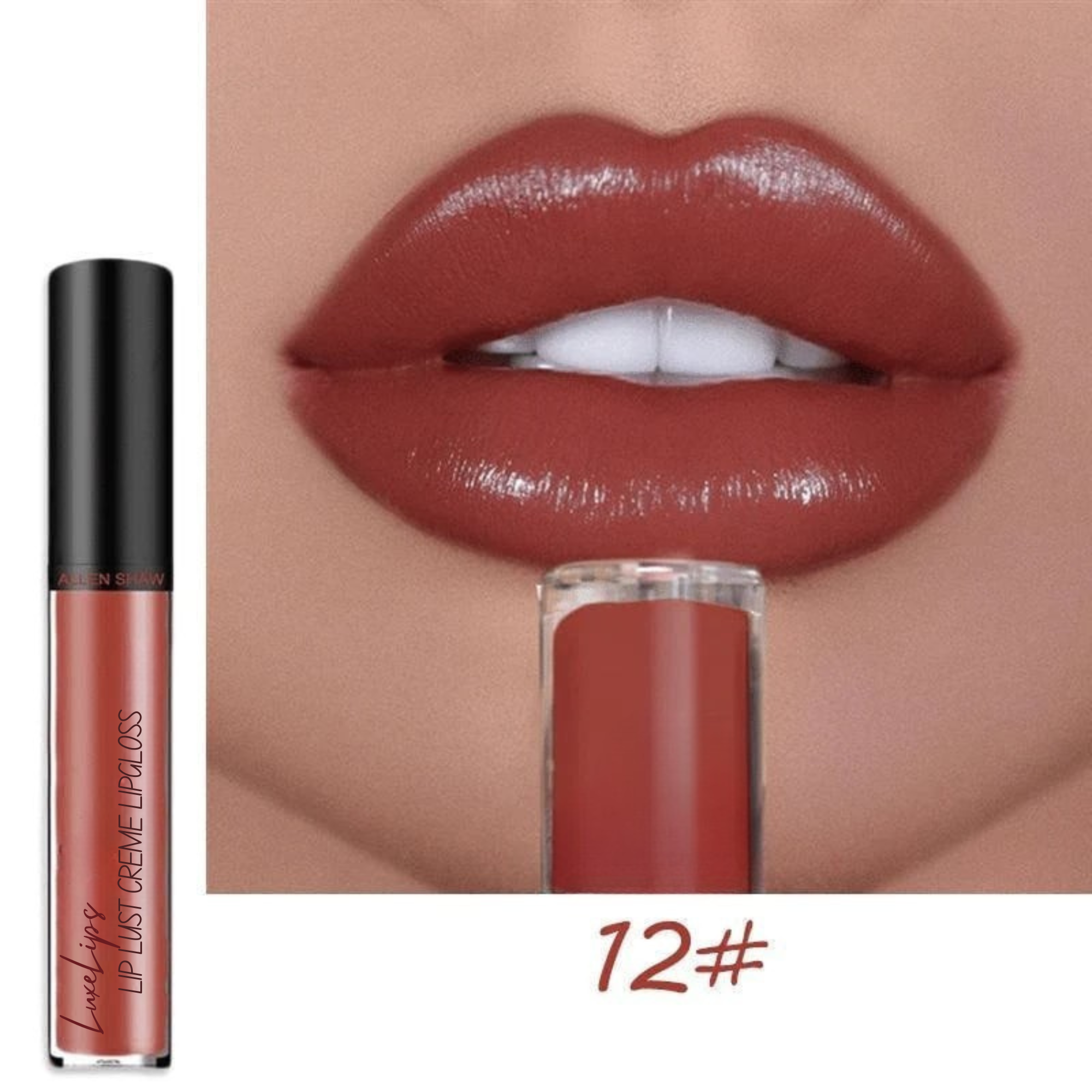 LuxeLips™ / Ultimate 12-Color Cream Lipstick Set - Color that Lasts All Day!