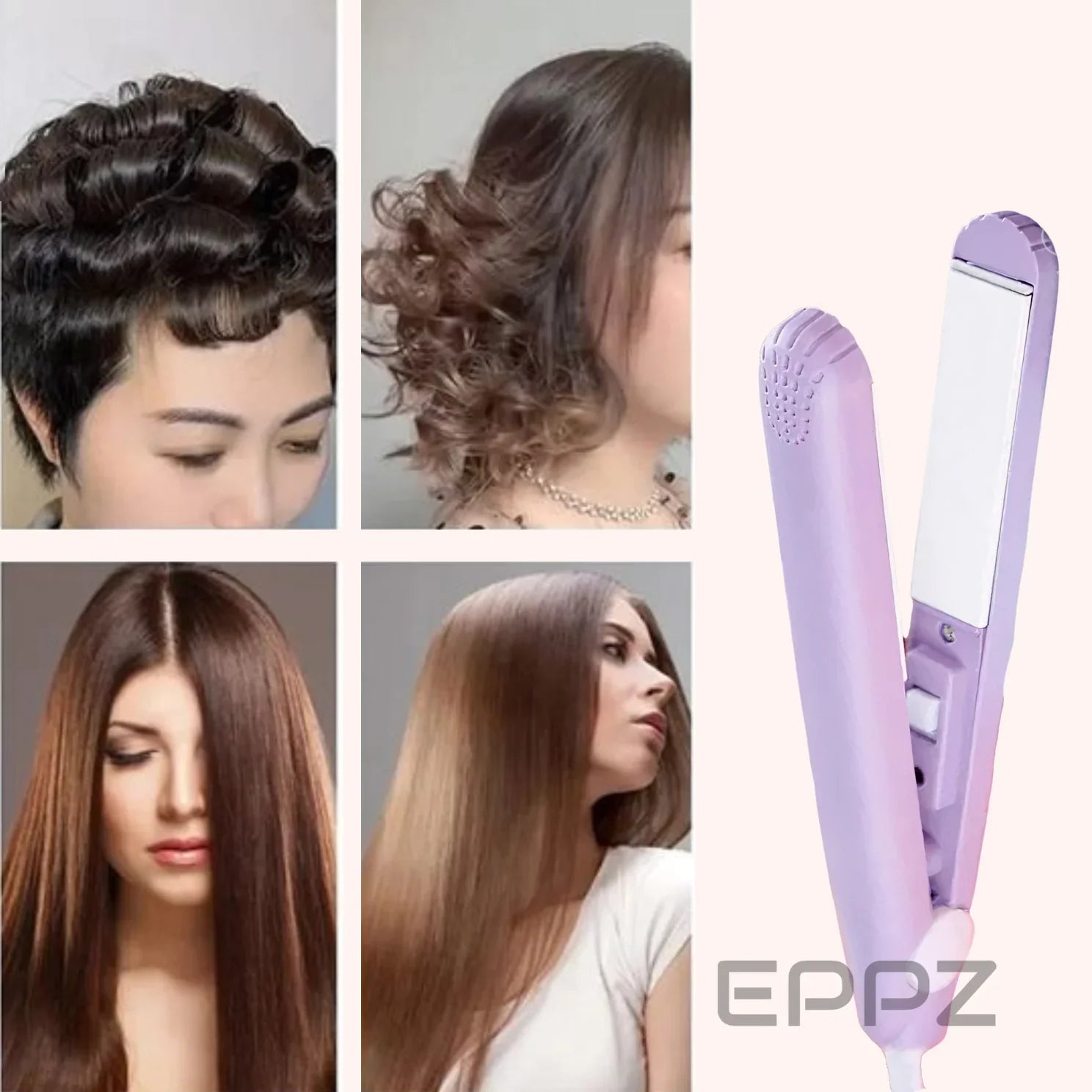 Mini Professional Styler – Portable, Bivolt, Straight & Curl