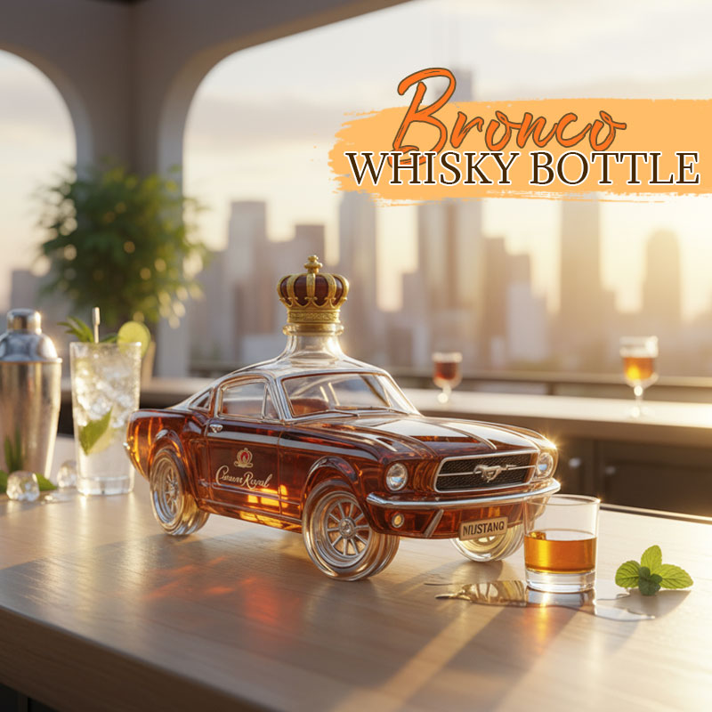 BarBravado™ / Bronco Whiskey Bottle