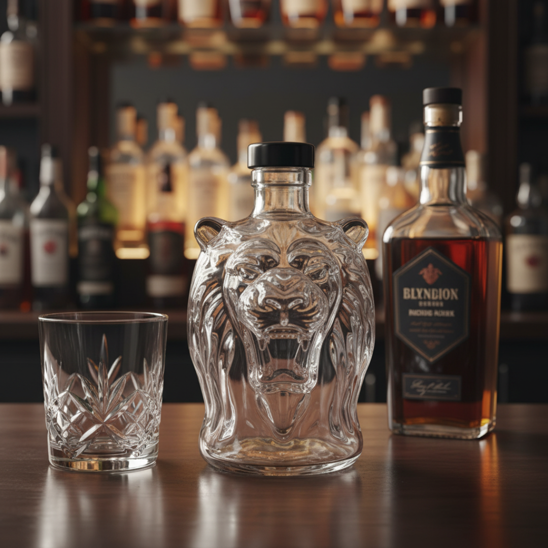 KingCask™ / Lions Roar Whiskey Bottle