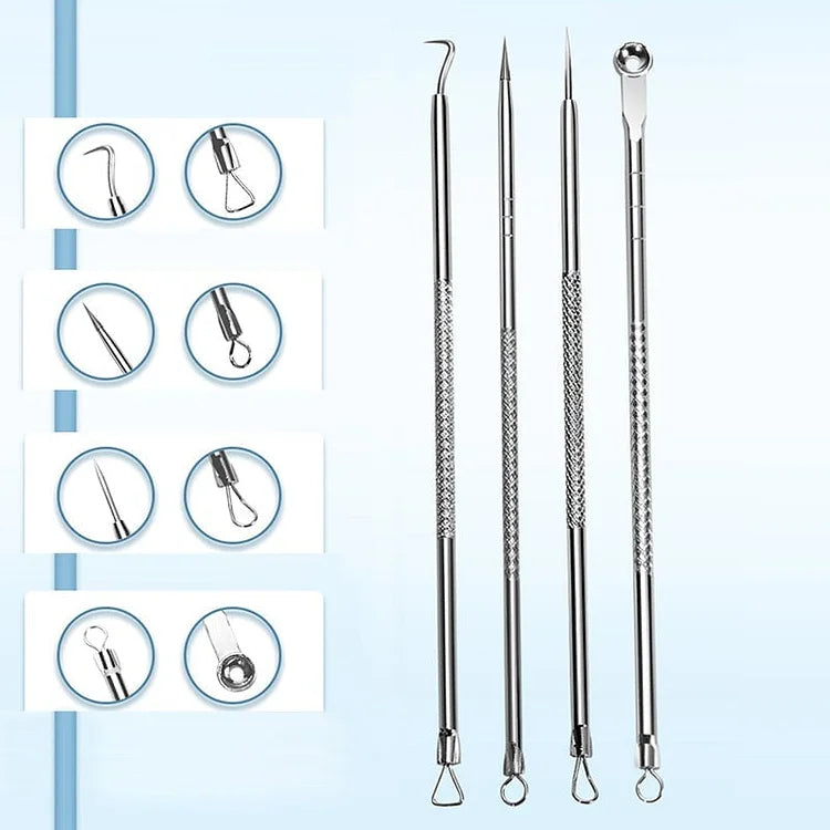 PoreCare Pro™ / Stainless Steel Blackhead Removal Tool Set