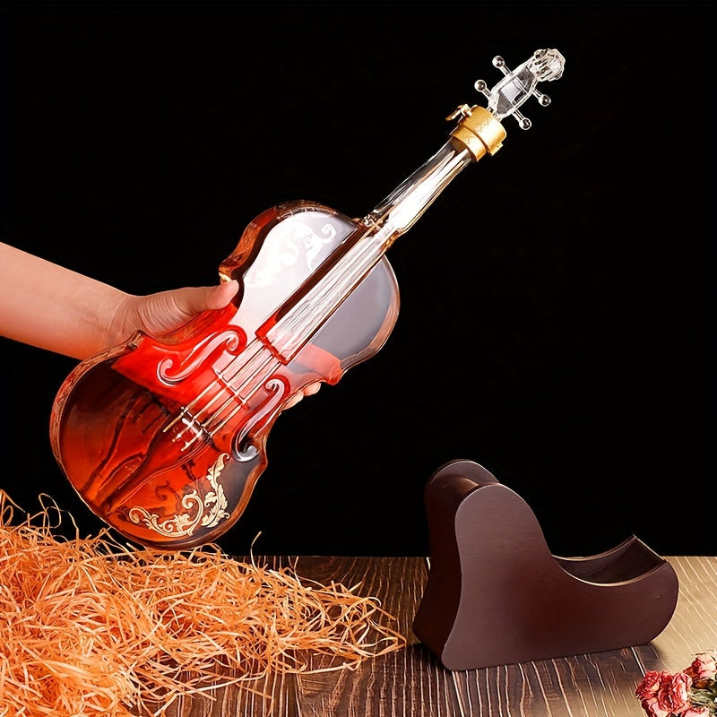 ViolinVessel™ / Creative Glass Whiskey Decanter, 3D Violin Shape Bar Decor Accessory