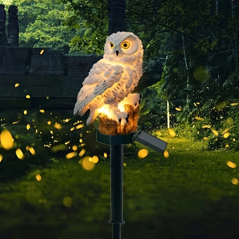 OwlGlow™ / Solar-Powered Resin Led Owl Light