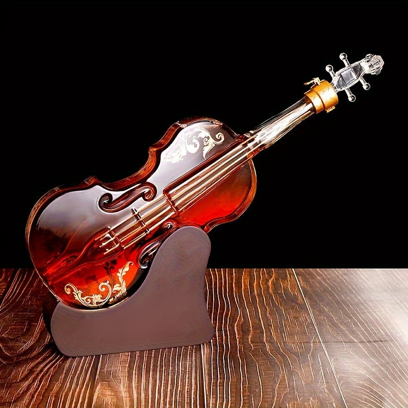 ViolinVessel™ / Creative Glass Whiskey Decanter, 3D Violin Shape Bar Decor Accessory