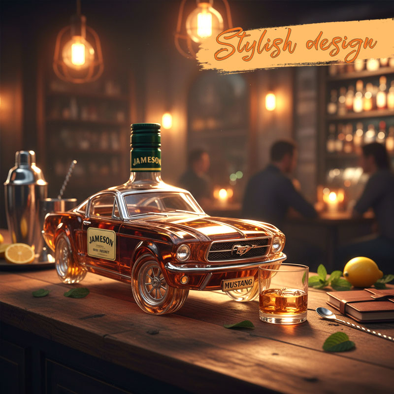 BarBravado™ / Bronco Whiskey Bottle
