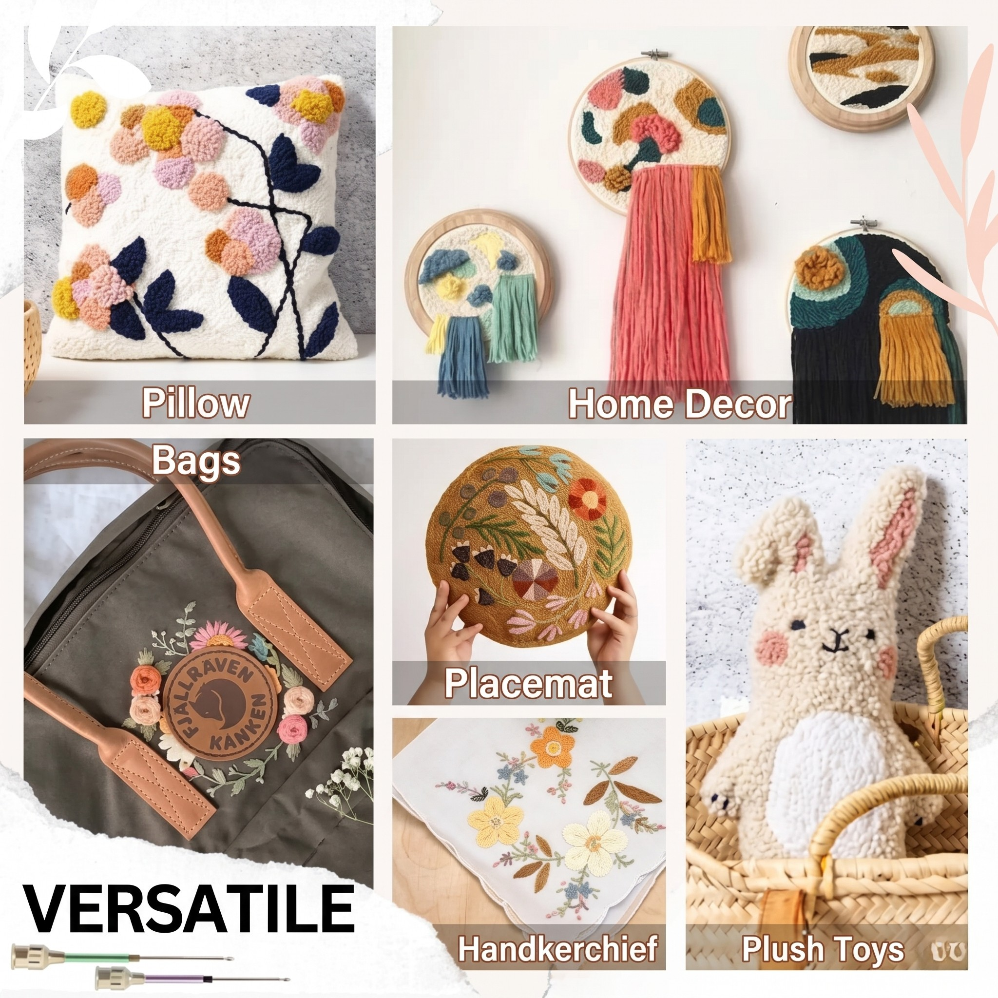 Embroidery Needle Set | Easy Stitching | Color-Coded Needles | Threadix