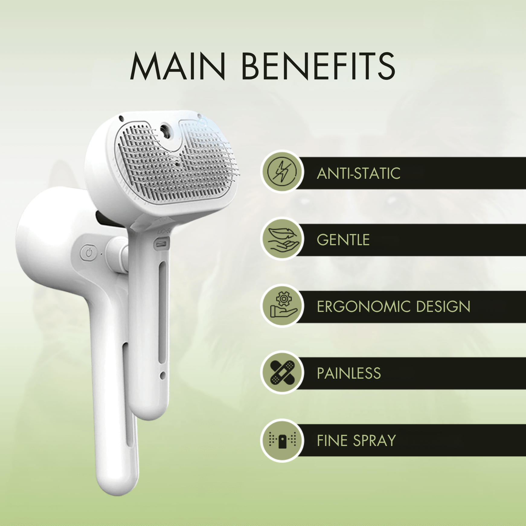 PawBrush – Spray Verzorgingsborstel