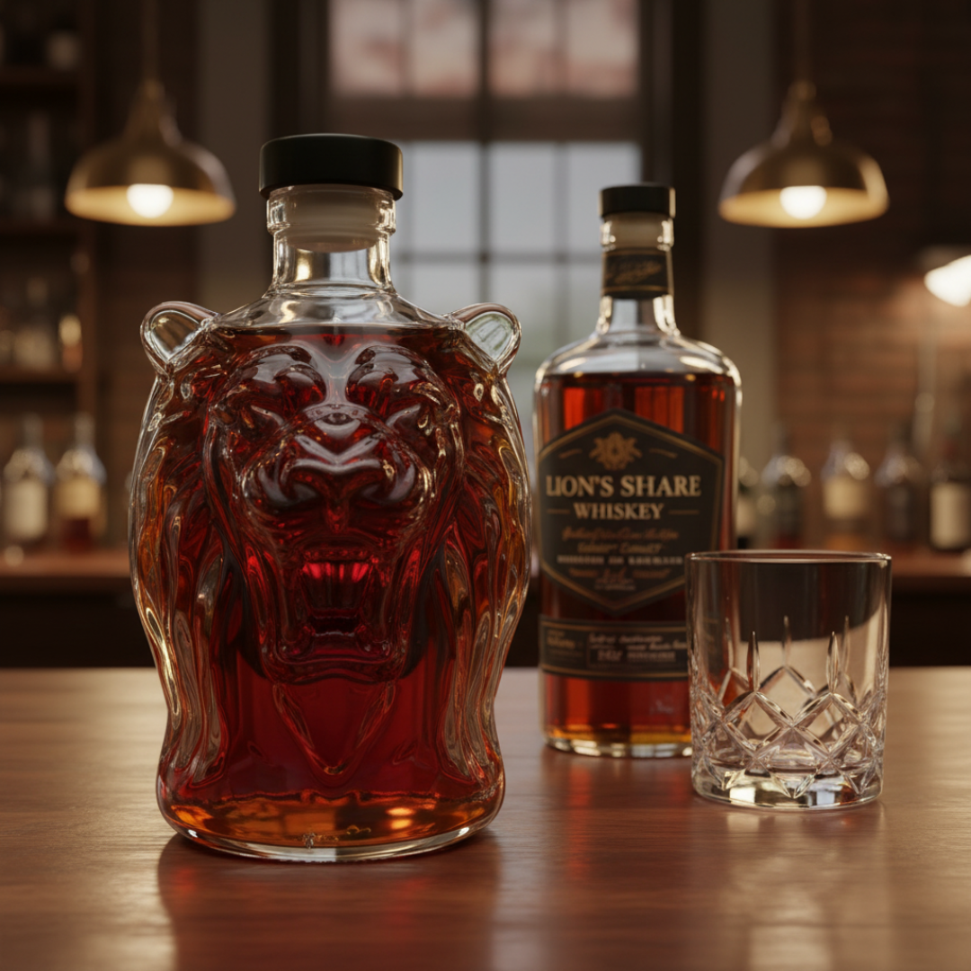 KingCask™ / Lions Roar Whiskey Bottle