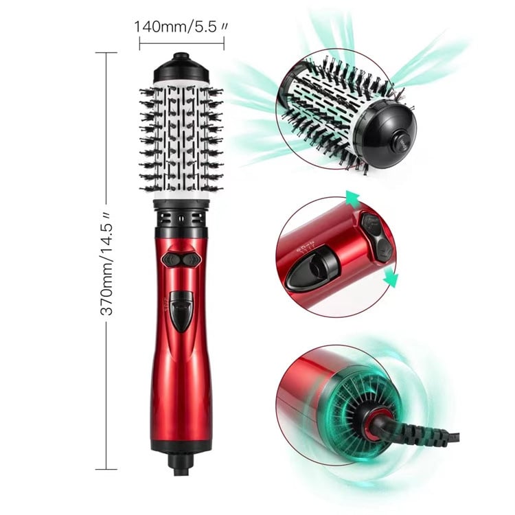 3 - in - 1 Rotating Hot Air - Hair Styler and Dryer | Style with shine, protect your hair - Lovitzo