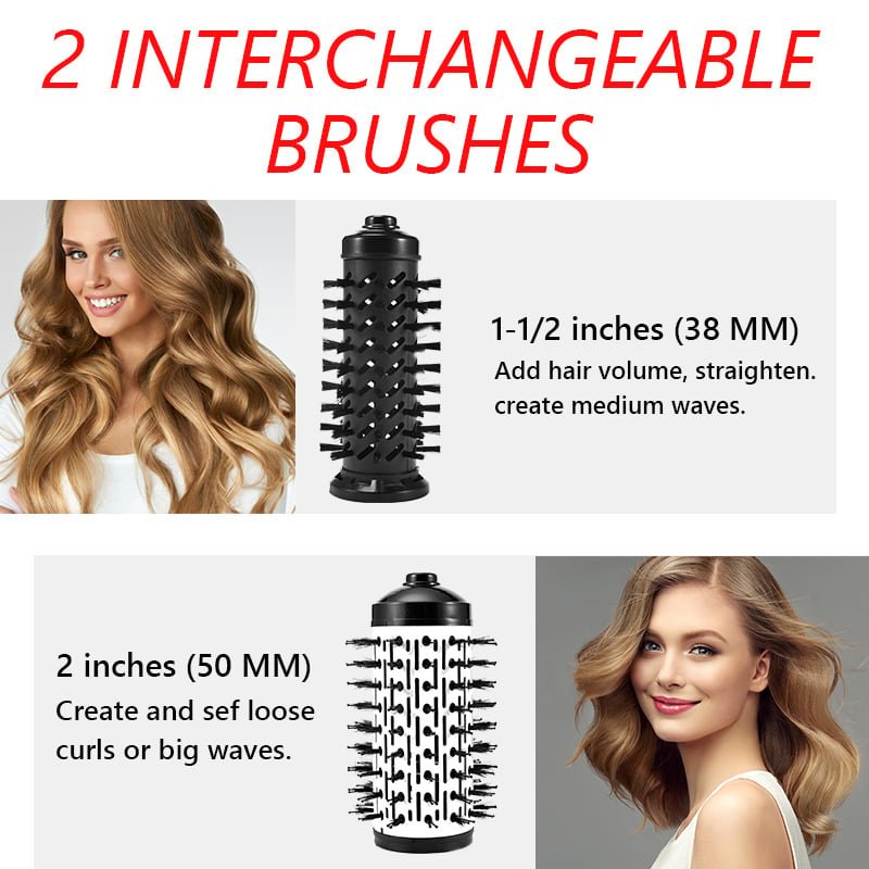3 - in - 1 Rotating Hot Air - Hair Styler and Dryer | Style with shine, protect your hair - Lovitzo