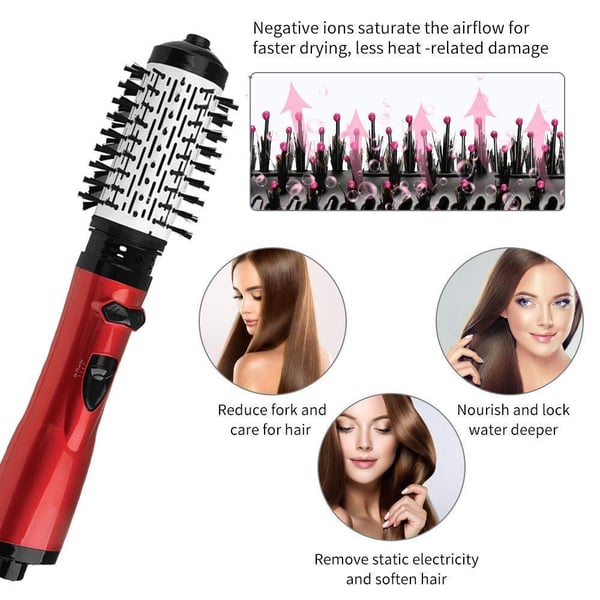 3 - in - 1 Rotating Hot Air - Hair Styler and Dryer | Style with shine, protect your hair - Lovitzo
