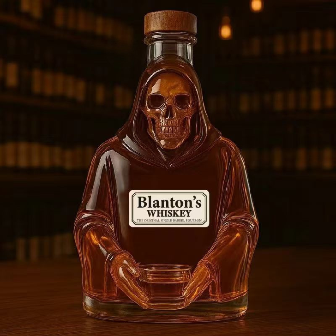 PhantomPour™ / Halloween Whiskey Bottle with a Mystical Aura