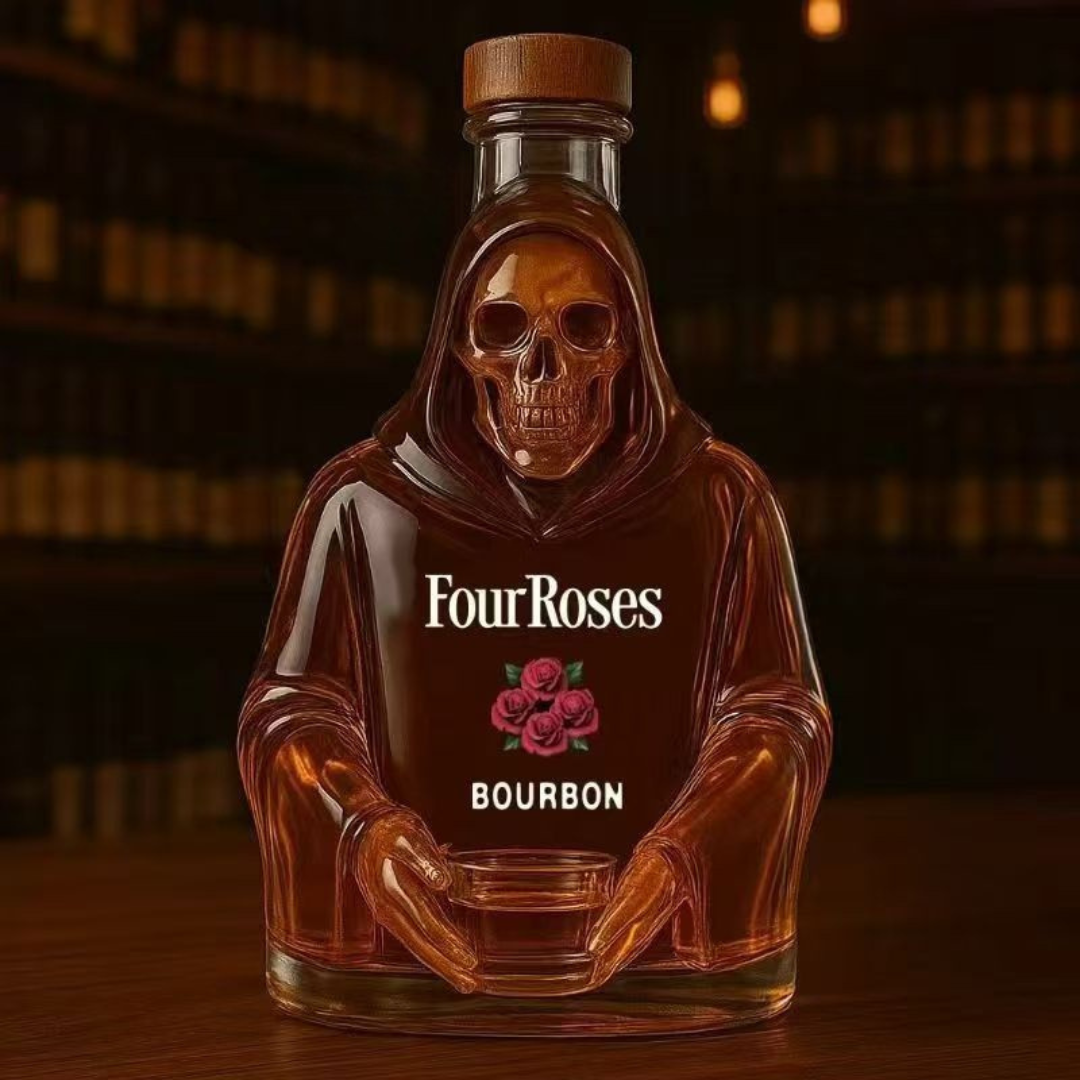 PhantomPour™ / Halloween Whiskey Bottle with a Mystical Aura