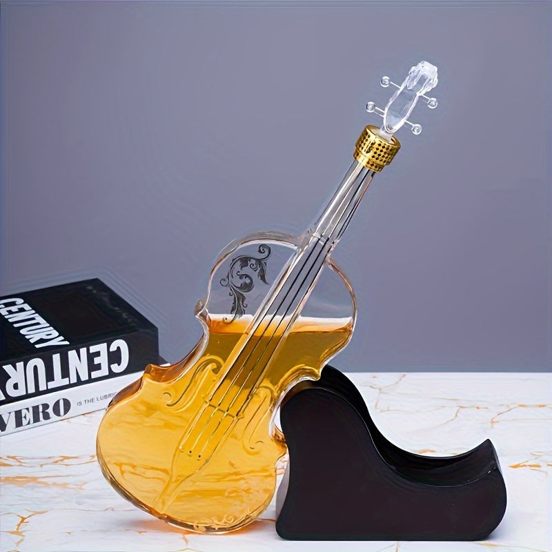 ViolinVessel™ / Creative Glass Whiskey Decanter, 3D Violin Shape Bar Decor Accessory