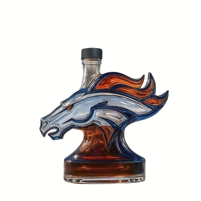 GlamGulp™ / Empty Uniquely-Shaped Horse Whisky Decanter (No Alcohol Included)