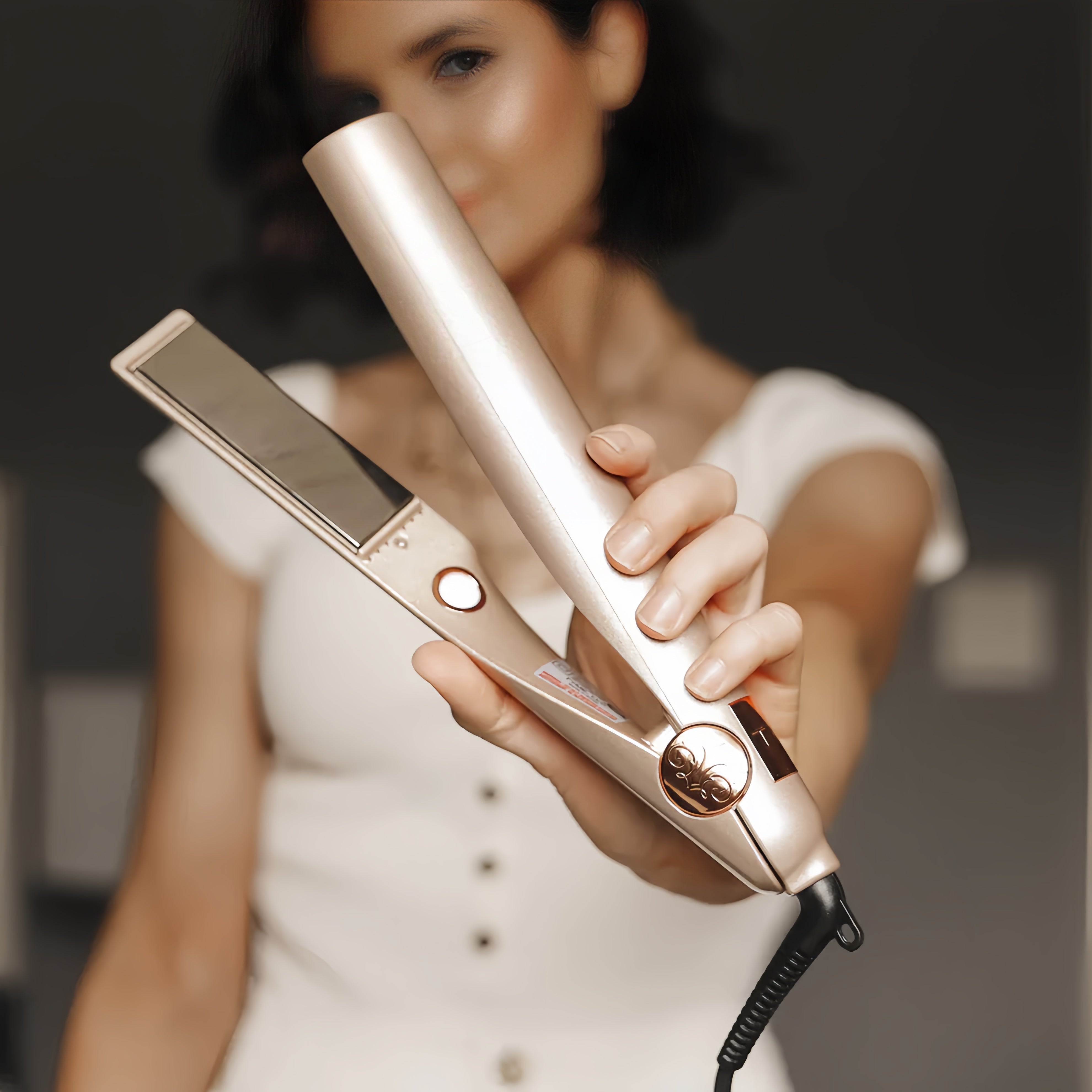 Lovitzo 2-in-1 Hair Straightener & Curler