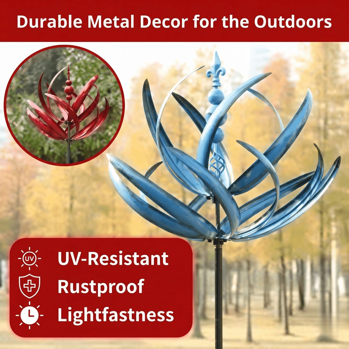 50% Discount | Lotuselle – Elegant Garden Wind Spinner [Last Day Discount] - Lovitzo