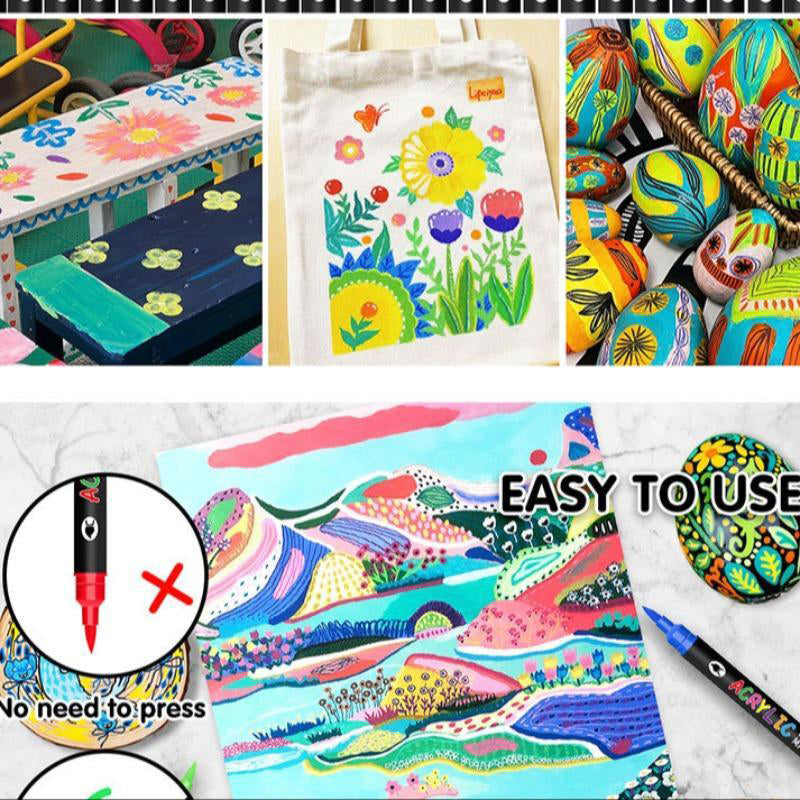 ColorCrafte™ / Acrylic Paint Pens for Vibrant Creations