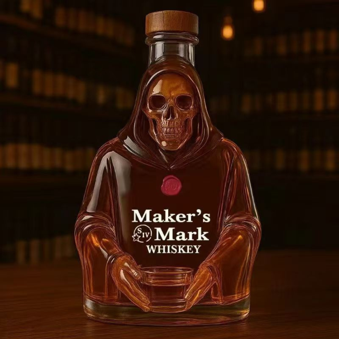 PhantomPour™ / Halloween Whiskey Bottle with a Mystical Aura