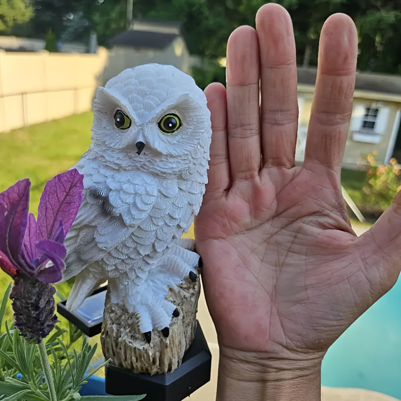 OwlGlow™ / Solar-Powered Resin Led Owl Light