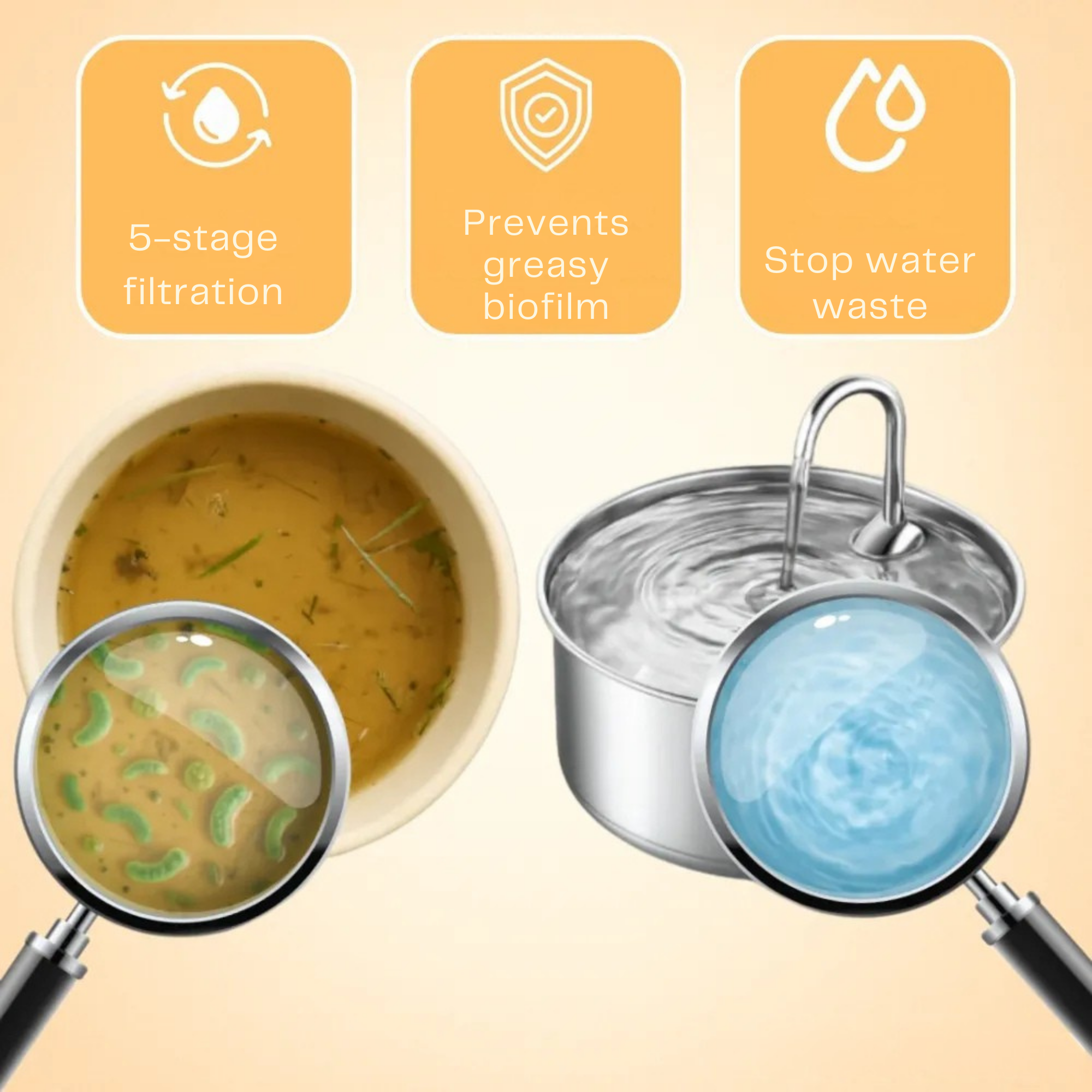 FreshFountain™ / Antibacterial Drinking Fountain with Filtration