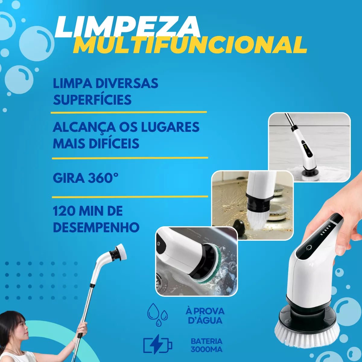 7 - in - 1 Electric Brush for Deep Cleaning – UltraClean© - Lovitzo
