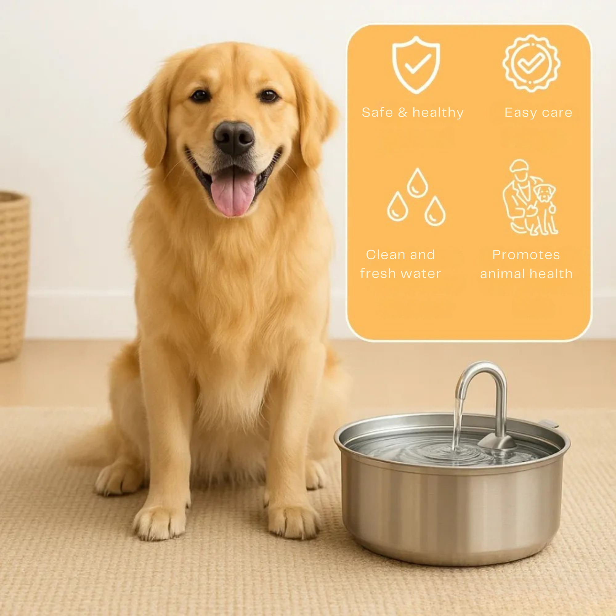 FreshFountain™ / Antibacterial Drinking Fountain with Filtration