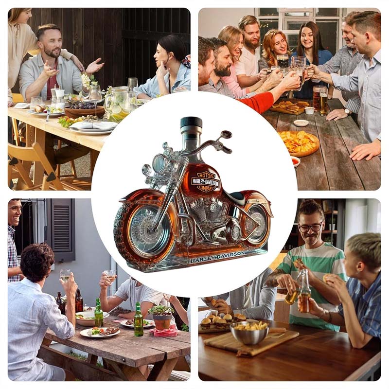 MotoMemento™ / Creative Glass Motorcycle Wine Bottle