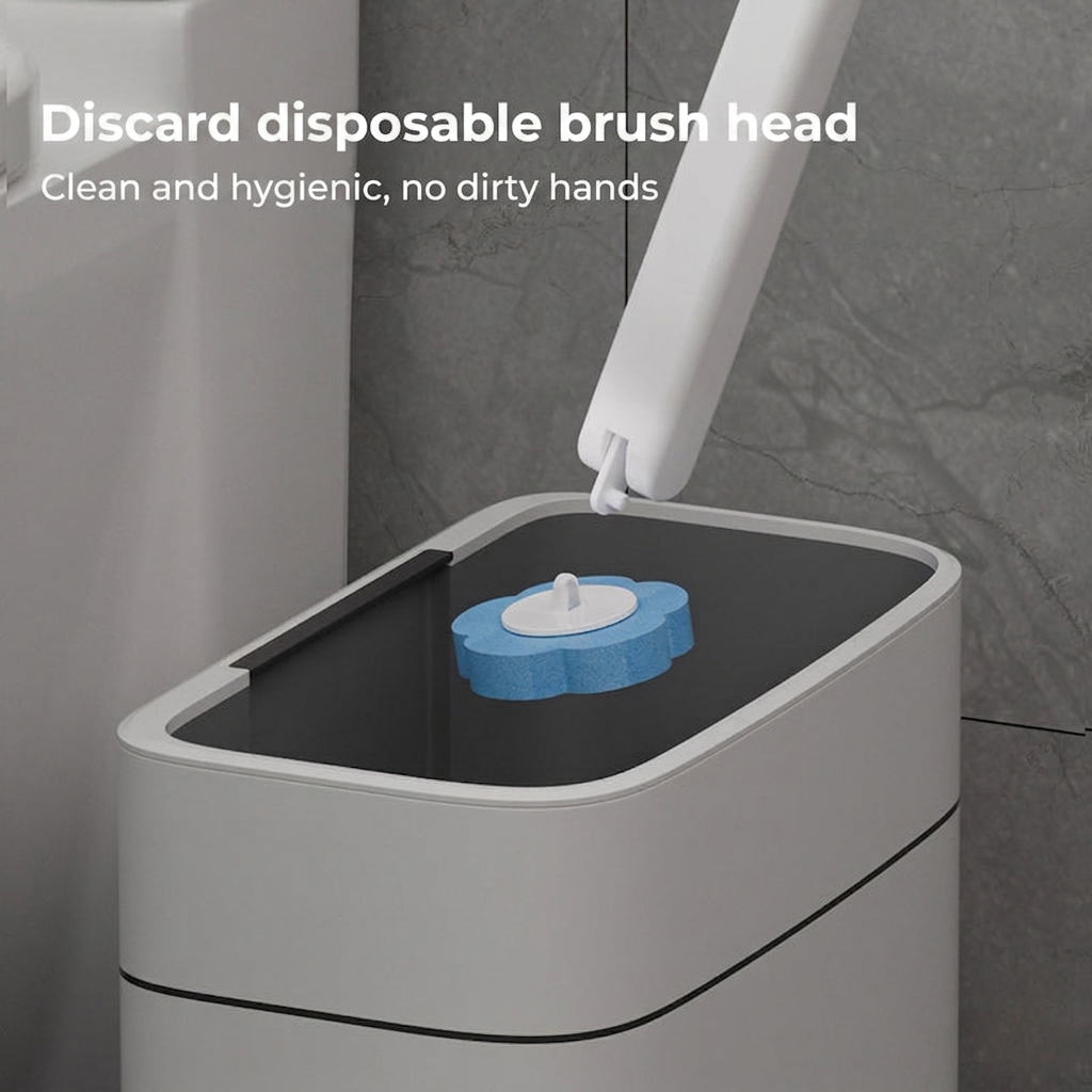 CleanPress – Sistema Desechable para Cepillo de Inodoro