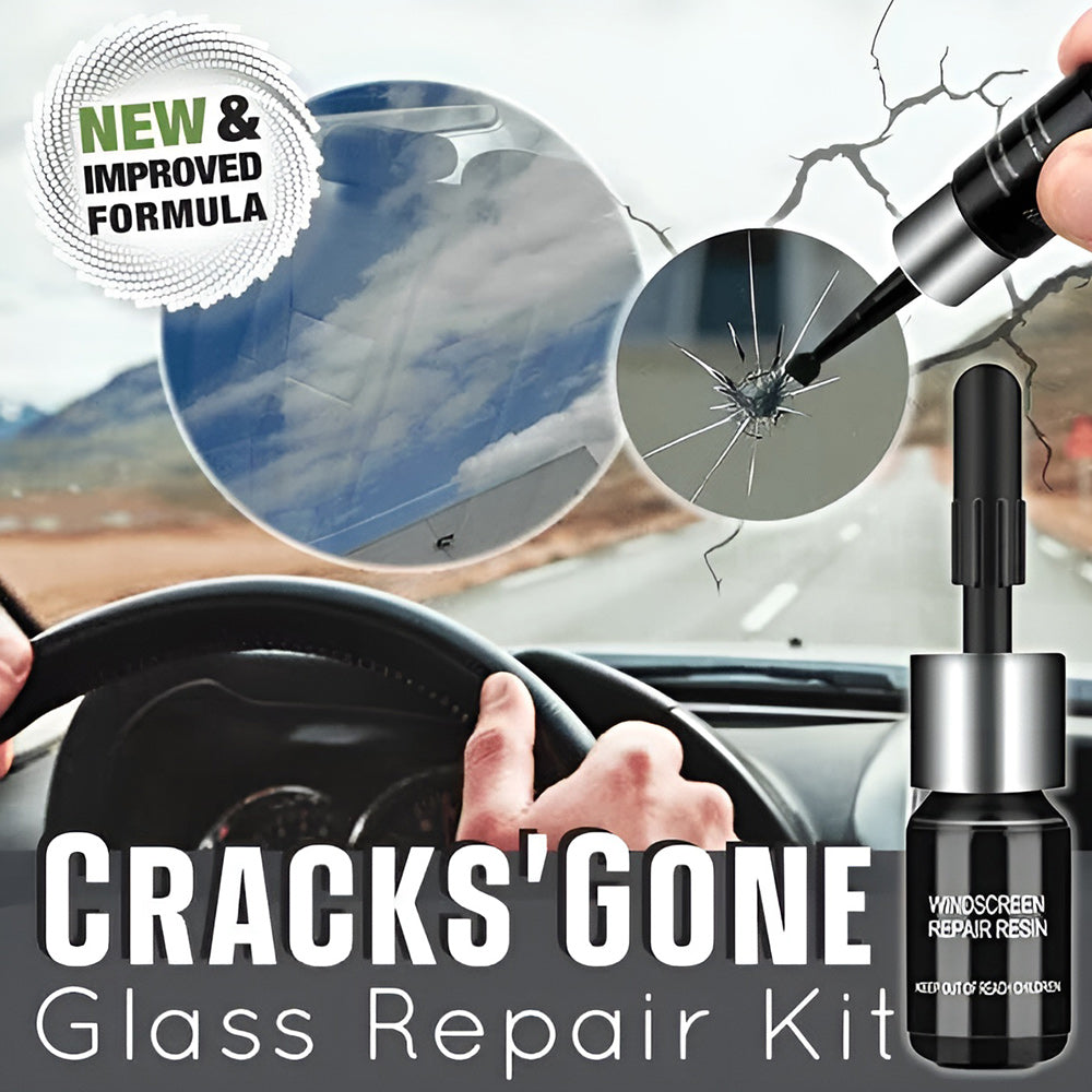 Repair glass cracks in just a few minutes