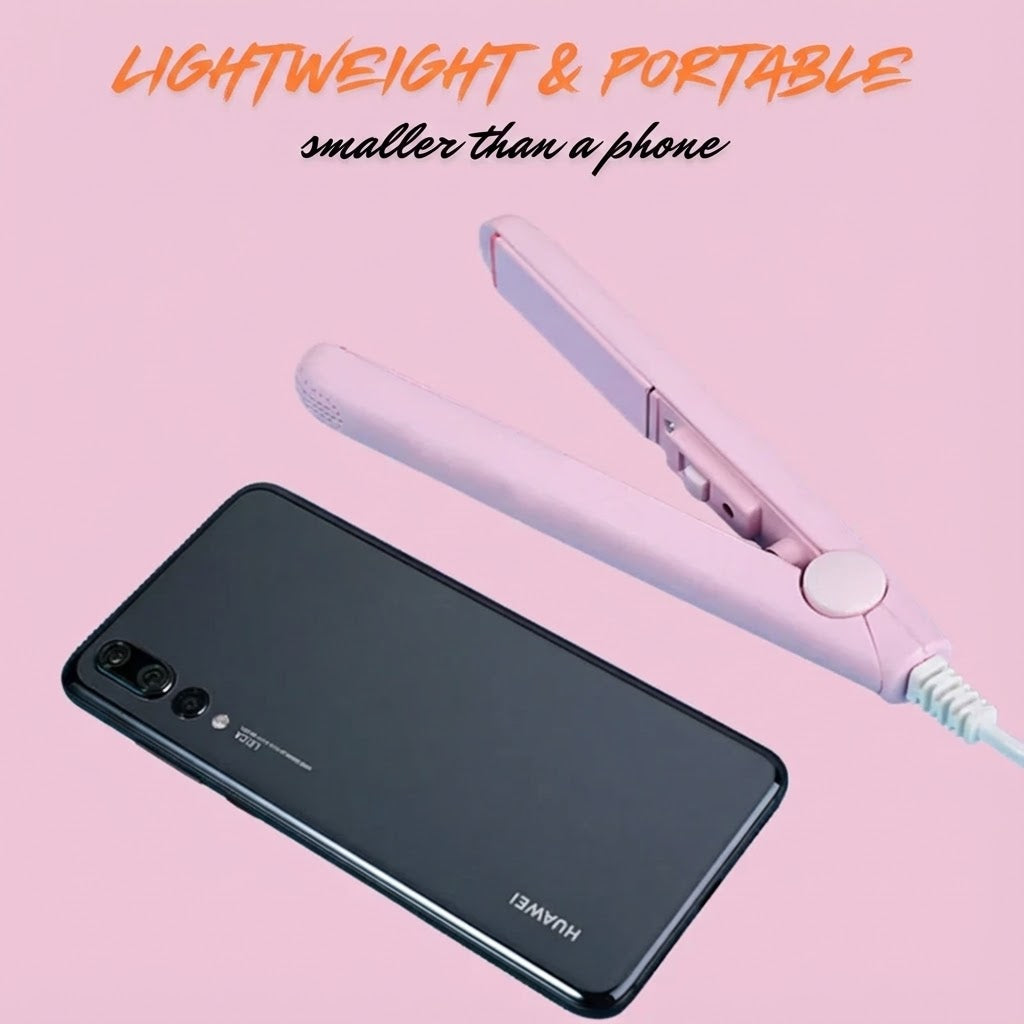 Mini Professional Styler – Portable, Bivolt, Straight & Curl
