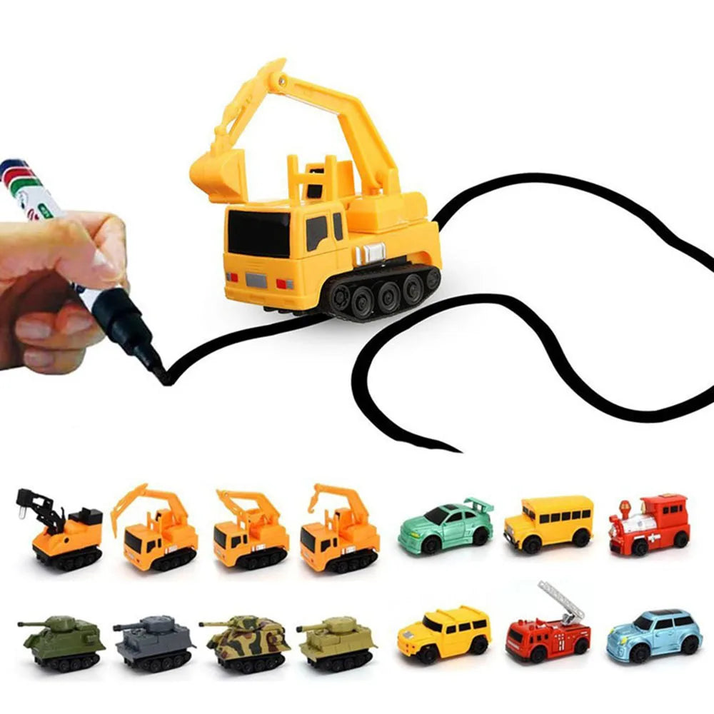 The magical car that follows your drawings as if by magic