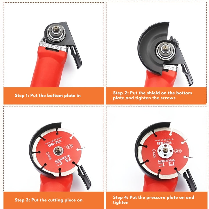 GuardGlide™ / Adjustable Angle Grinder Support for Maximum Safety