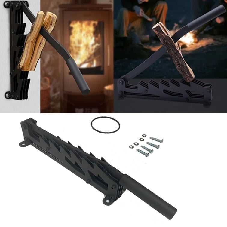 SafeSplit™ Wall Mounted Firewood Kindling Splitter