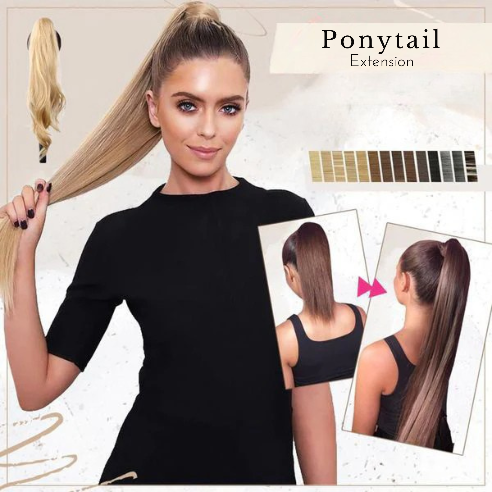 GlamClamp™ / Ponytail Extension (Buy 1 Get 1 FREE)