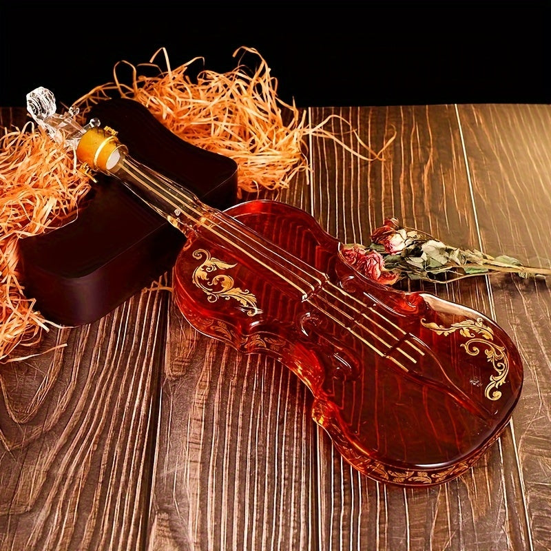 ViolinVessel™ / Creative Glass Whiskey Decanter, 3D Violin Shape Bar Decor Accessory