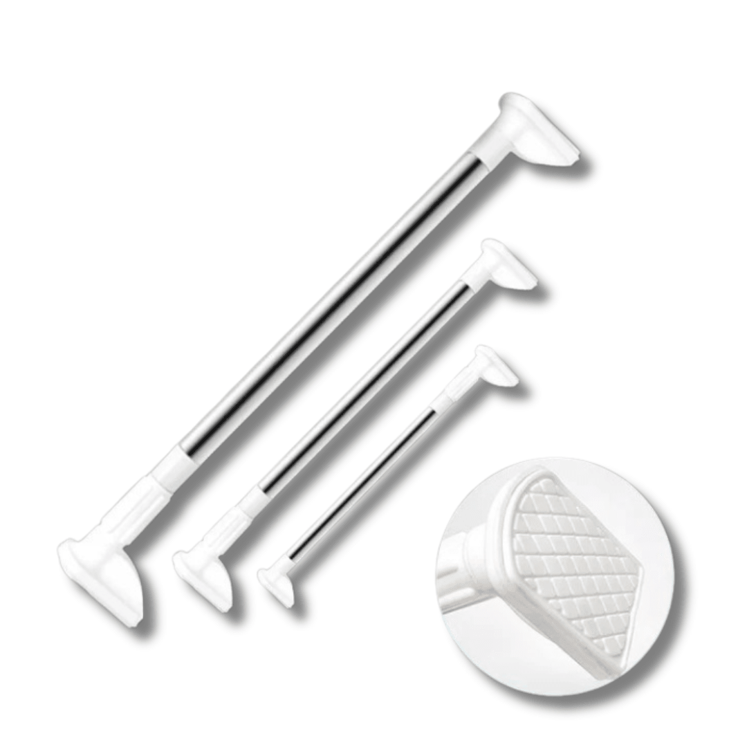 Adjustable Rod Without Drilling | Rustproof & Tool - Free, Stainless Steel - Lovitzo