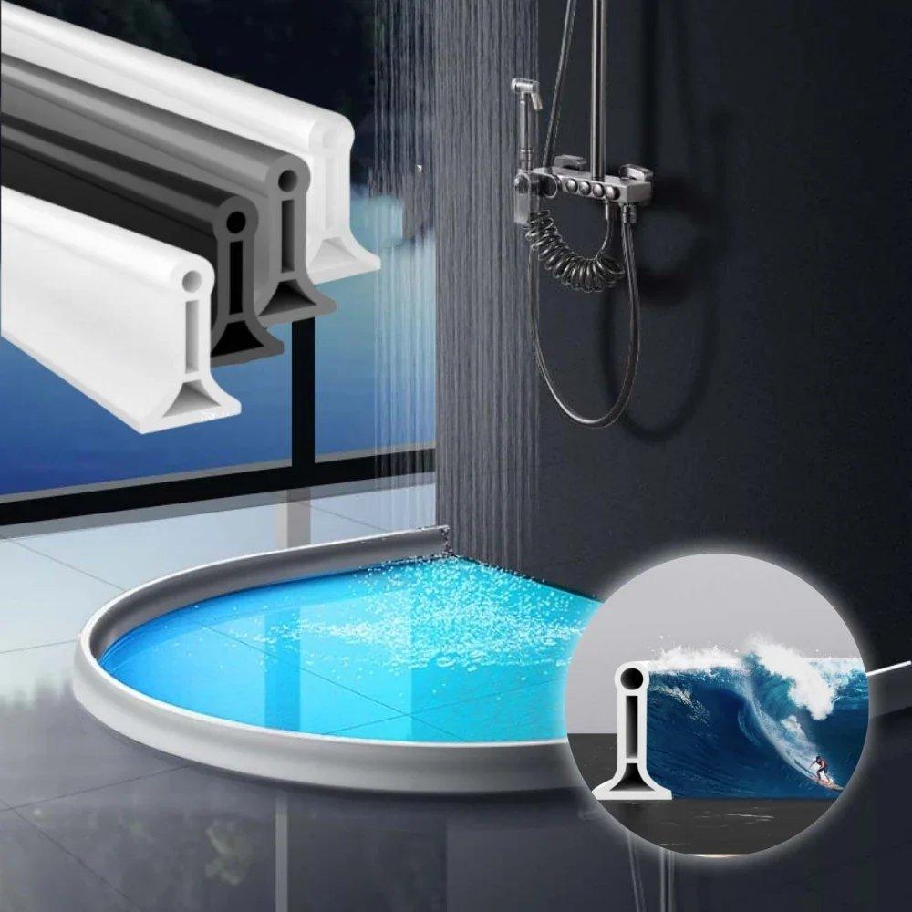 SplashStop™ / Flexible water retention barrier for shower – Easy installation