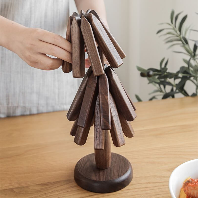 Artistic Premium Walnut Tree Table Mat - Lovitzo
