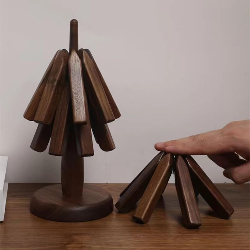 Artistic Premium Walnut Tree Table Mat - Lovitzo