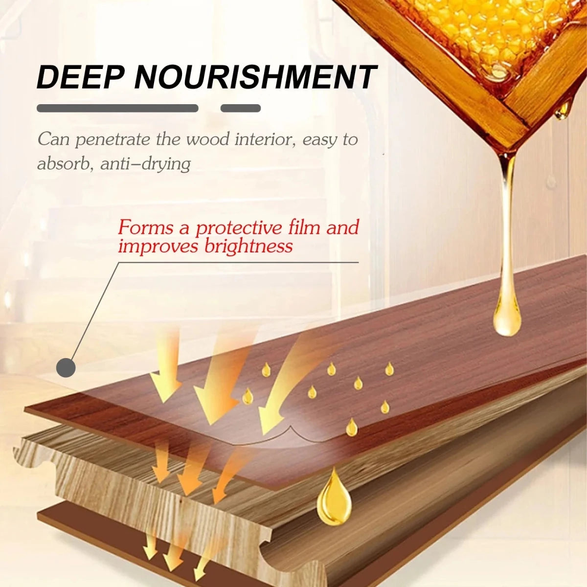 BeeShine - Natural Micro Molecularized Beeswax Spray for Instant Wood Revival - Lovitzo