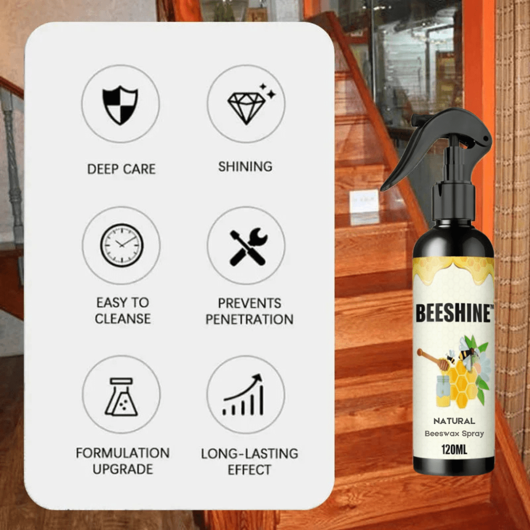 BeeShine - Natural Micro Molecularized Beeswax Spray for Instant Wood Revival - Lovitzo