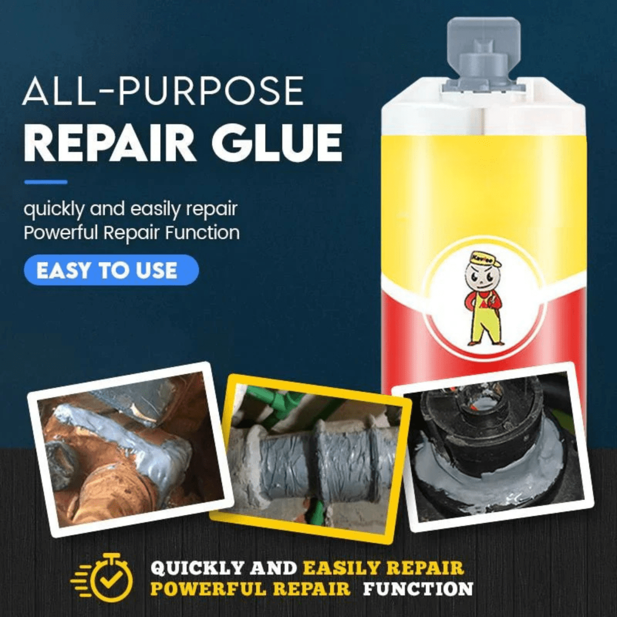 BondFix – Universal AB Adhesive – High - Strength Epoxy Glue for Metal, Wood & Plastic - Lovitzo