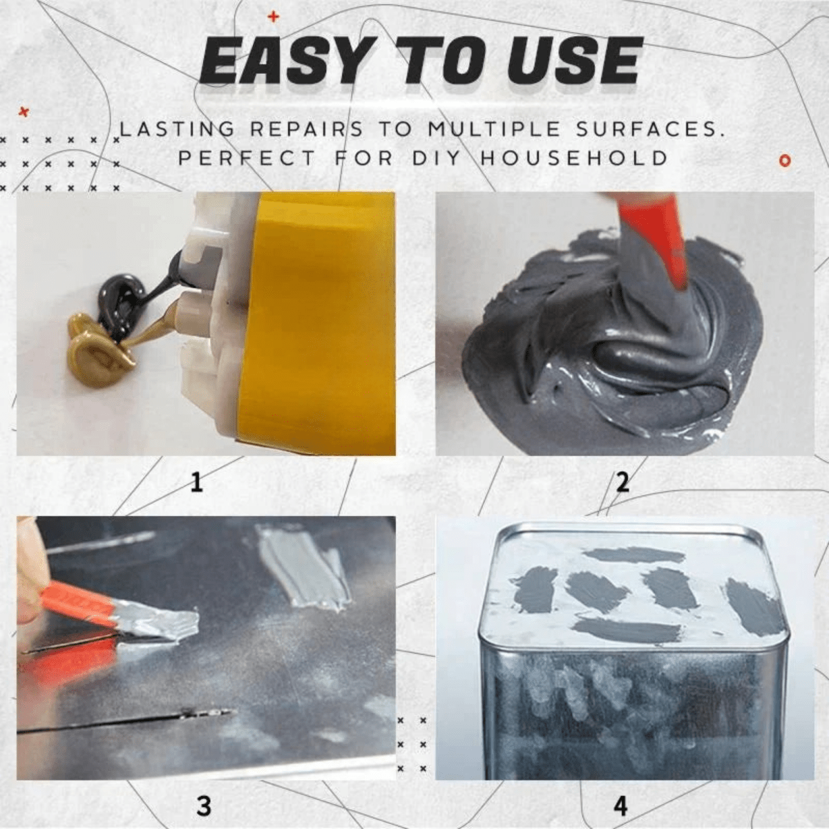 BondFix – Universal AB Adhesive – High - Strength Epoxy Glue for Metal, Wood & Plastic - Lovitzo