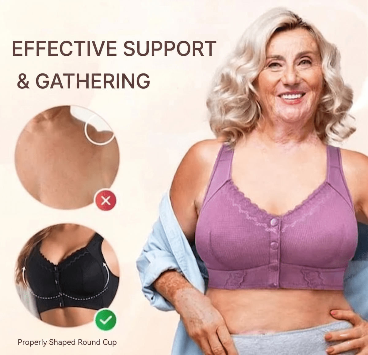 Bra | Front Closure | Cotton Soft | ComfyLift Bra - Lovitzo