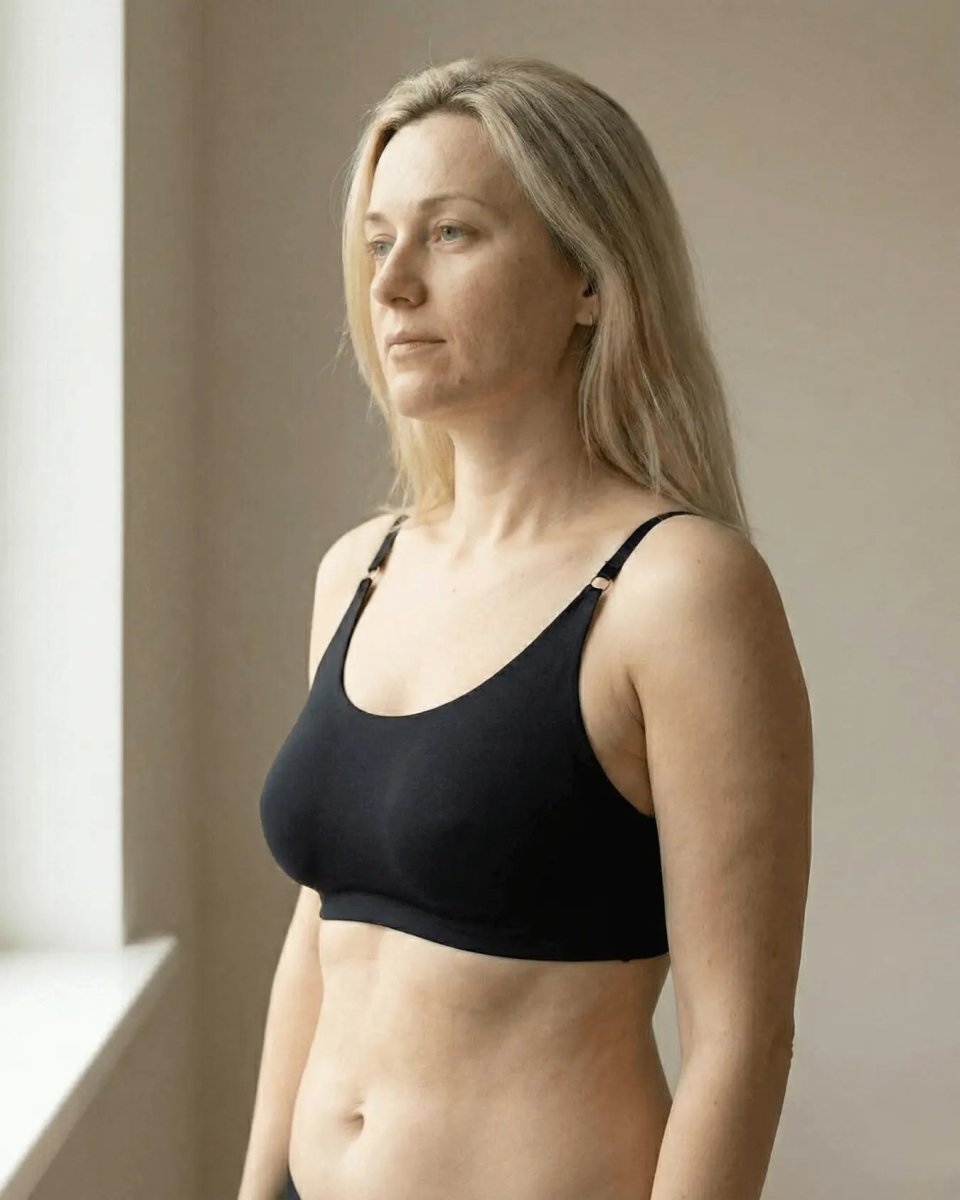 BustBoost™ / Massaging and Shaping Bra - Black - Lovitzo